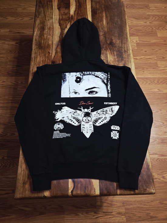 Darc Sport Tops - Darc Sport/Star Wars Collab Unisex "Queen's Shadow" Black Pullover Hoodie.
